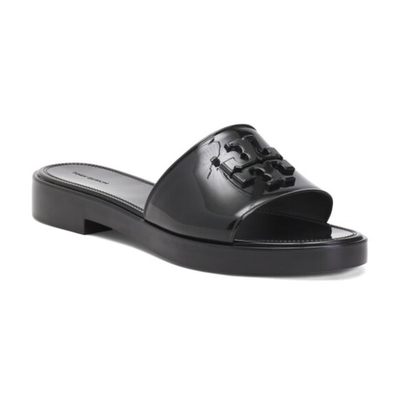 NEW TORY BURCH Eleanor Slides perfect black glossy finish for women 252 - Picture 12 of 13
